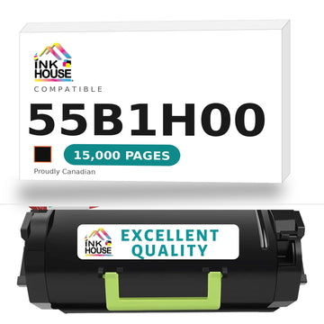 Remanufacture for Lexmark 55B1H00 Black Return Program Toner Cartridge High Yield