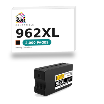 962XL Black compatible ink cartridge, 2,000 pages