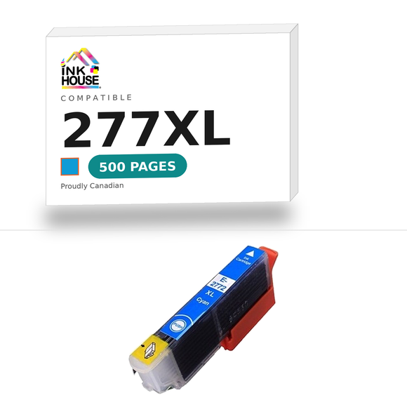 277XL Cyan compatible ink cartridge, 500 pages
