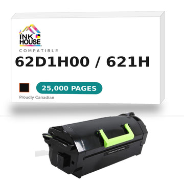 Remanufactured 62D1H00 (621H)  High Yield Black Toner Cartridge for use in Lexmark