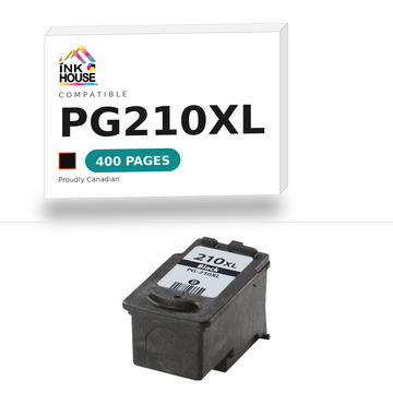 PG210XL Black compatible ink cartridge, 400 pages