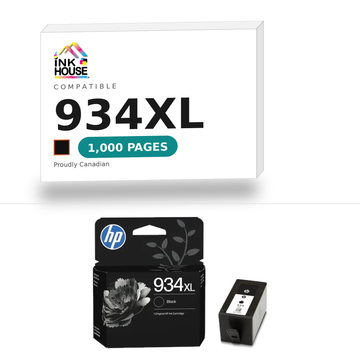 934XL Black compatible ink cartridge, 1,000 pages