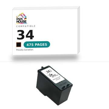 34 Black compatible ink cartridge, 475 pages