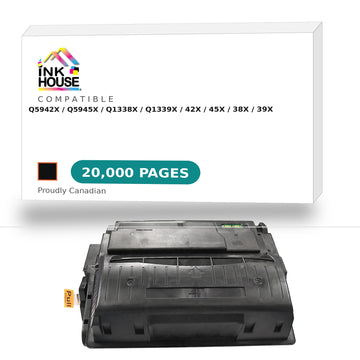Compatible HP 42X (Q5942X)/ 45X (Q5945X) / 38X (Q1338X) / 39X (Q1339X )Black Toner Cartridge - 0