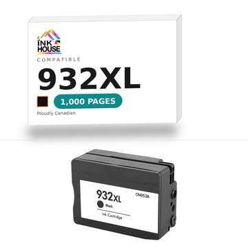 932XL Black compatible ink cartridge, 1,000 pages