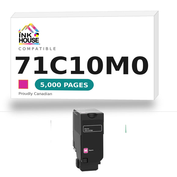 Lexmark 71C10M0 Compatible Magenta Toner Cartridge