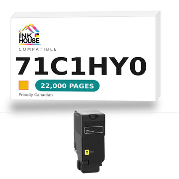 Lexmark 71C1HY0 Compatible Yellow Toner Cartridge High Yield-H4