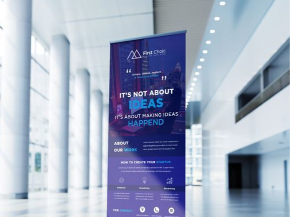 Pull-up BannersEasy-to-use banners for events, conferences, and in-office displays.