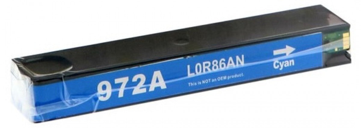 Remanufactured HP 972A L0R86AN Cyan PageWide Ink Cartridge