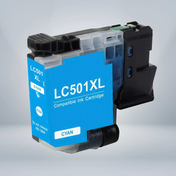 Brother LC501XLC Compatible Cyan Ink Cartridge High Yield