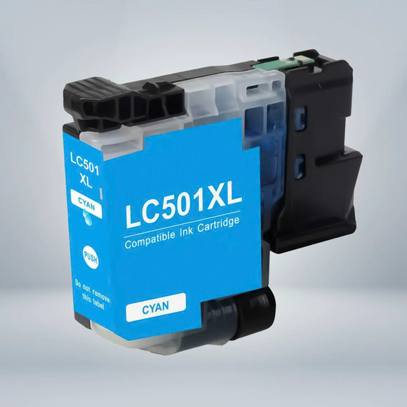 Brother LC501XLC Compatible Cyan Ink Cartridge High Yield