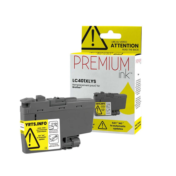 Compatible Brother LC401XLBKS Yellow Ink Cartridge High Yield  LC401