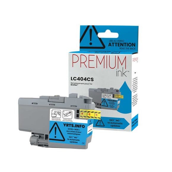 Brother LC404 New Cyan Compatible Inkjet Cartridge (LC404 Cyan)