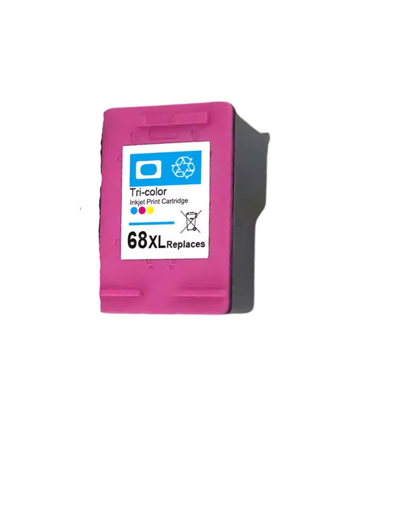 Remanufactured HP 68XL Color Ink Cartridge High Yield