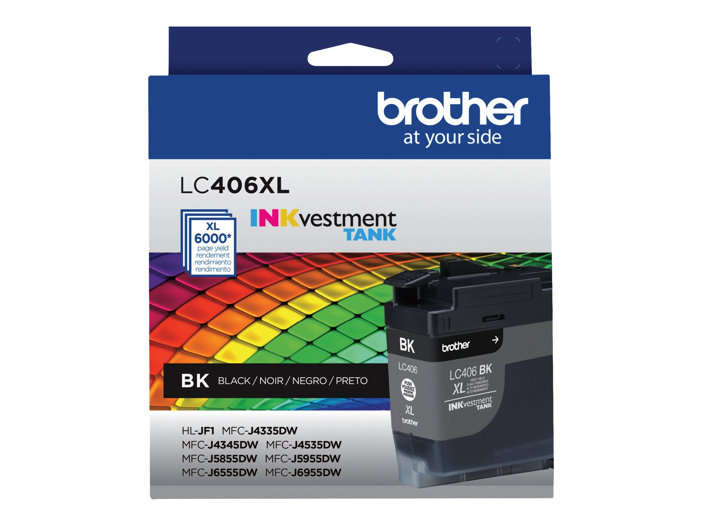 Brother LC406XLBKS Original Black Ink Cartridge High Yield