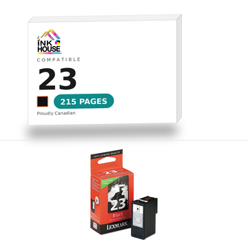 23 Black compatible ink cartridge, 215 pages