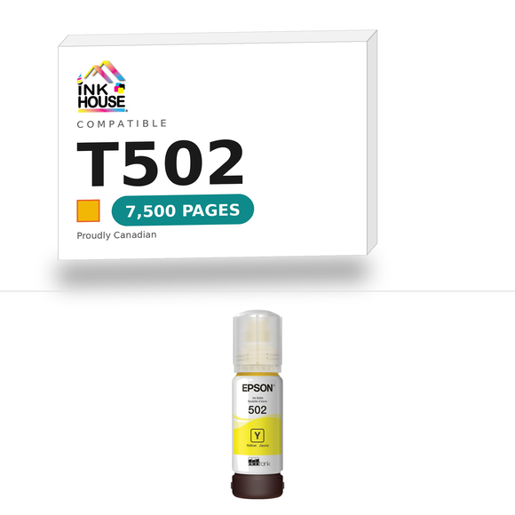 T502 Yellow compatible ink cartridge, 7,500 pages