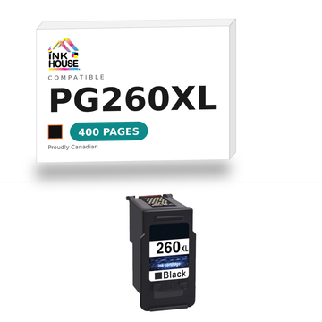 PG260XL Black compatible ink cartridge, 400 pages