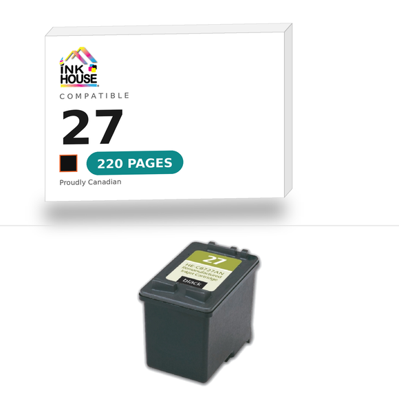 27 Black compatible ink cartridge, 220 pages