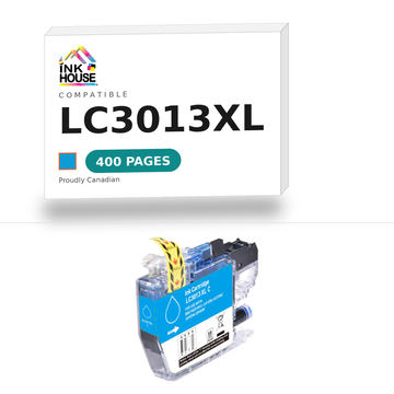 Brother LC3013XL Cyan compatible ink cartridge, 400 pages