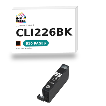 CLI226BK Black compatible ink cartridge, 510 pages