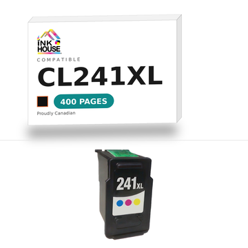 CL241XL Tri-Color compatible ink cartridge, 400 pages