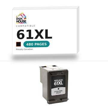 61XL Black compatible ink cartridge, 480 pages