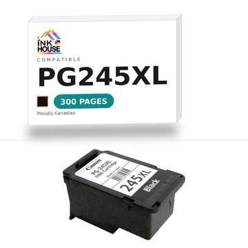 PG245XL Black compatible ink cartridge, 300 pages