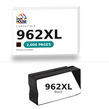 Ink House Compatible 962XL Black ink cartridge box, 2,000 pages
