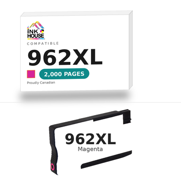 Ink House Compatible 962XL Magenta ink cartridge box, 2,000 pages