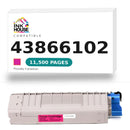 Okidata 43866102 M New Compatible Magenta Toner Cartridge-1
