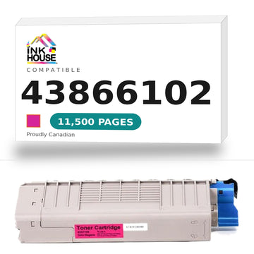 Okidata 43866102 M New Compatible Magenta Toner Cartridge