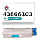 Okidata 43866103 C New Compatible Cyan Toner Cartridge-1