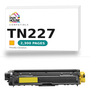 Compatible Yellow Toner for Brother TN227 With Chip (High Yield Version of TN223)
