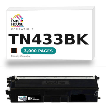 Brother TN433BK Compatible Black Toner Cartridge (High Yield of TN431 Black)
