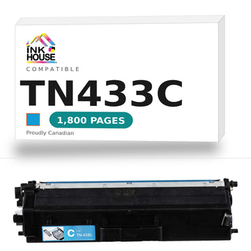 Brother TN433C Compatible Cyan Toner Cartridge (High Yield of TN431 Cyan)