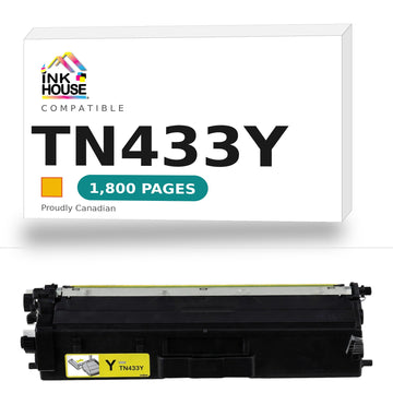 Brother TN433Y Compatible Yellow Toner Cartridge (High Yield of TN431 Yellow)