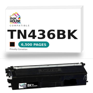 Brother TN436BK Compatible Black Toner Cartridge (High Yield of TN433 Black)