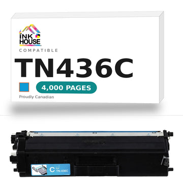 Brother TN436C Compatible Cyan Toner Cartridge (High Yield of TN433 Cyan)