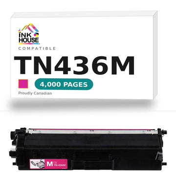 Brother TN436M Compatible Magenta Toner Cartridge (High Yield of TN433 Magenta)