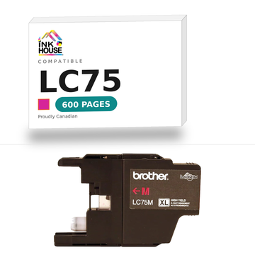 Brother LC75 Magenta compatible ink cartridge, 600 pages