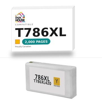 T786XL Yellow compatible ink cartridge, 2,000 pages