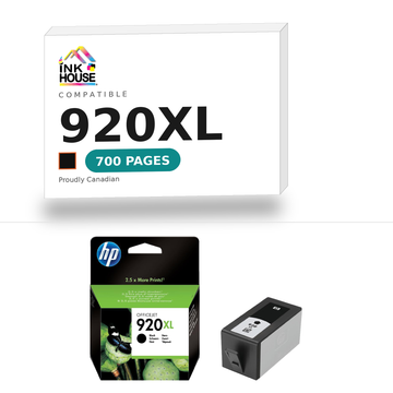 920XL Black compatible ink cartridge, 700 pages