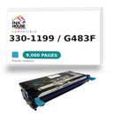 Dell 3301194(G479F)Remanufactured Cyan Toner Cartridge,Dell 3301199(G483F)-1