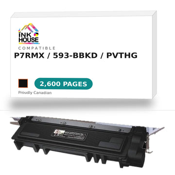 Dell Toner Cartridge, Laser, High Yield, Black, (P7RMX)