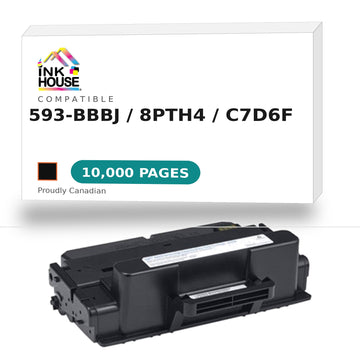 Compatible Dell 593BBBJ 8PTH4 C7D6F Black Toner Cartridge High Yield