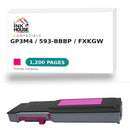 Dell Toner Cartridge, Laser, Standard Yield, Magenta, (GP3M4)-1