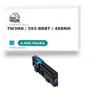 Compatible Dell Toner Cartridge, Laser, High Yield, Cyan, (TW3NN)-1