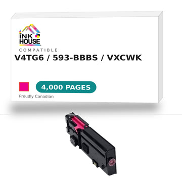 Compatible Dell Toner Cartridge, Laser, High Yield, Magenta, (V4TG6)