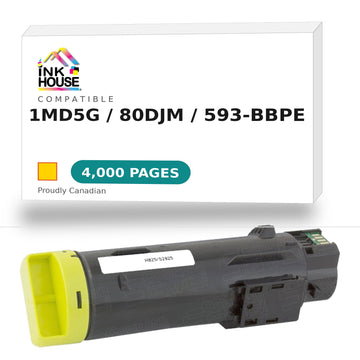 Dell Toner Cartridge, Laser, Extra High Yield, Yellow, (1MD5G)